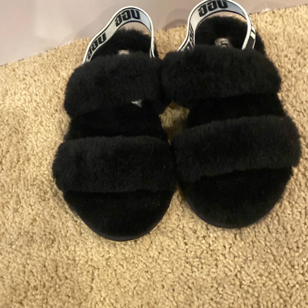 Ugg Fluff Yeah Kid's Sheepskin Slide Slipper Sandals